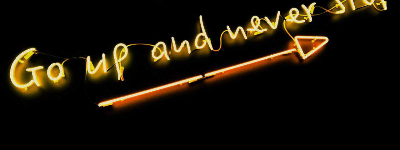 neon letters never stop